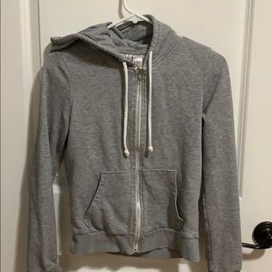 Grey zip up